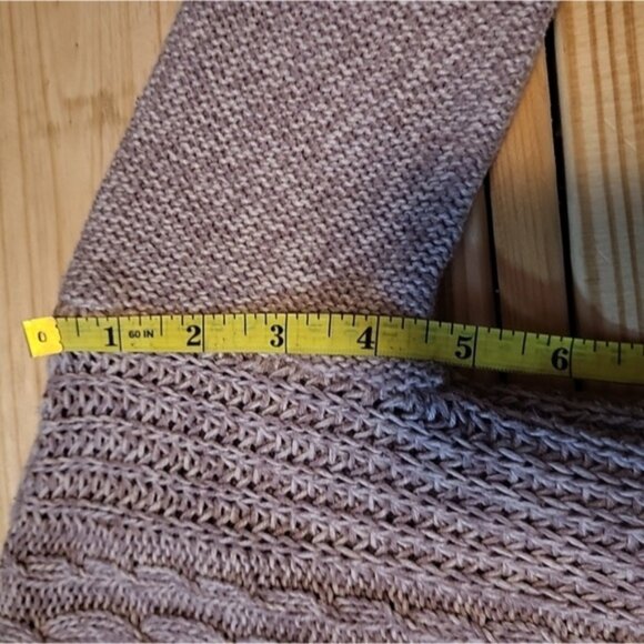 Prince & Fox Sweater XS Raspberry Pink Cable Knit Cotton Blend Slim Fit Cute - Picture 11 of 12